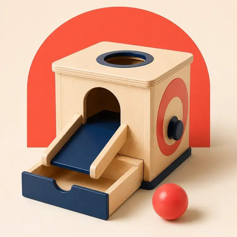 Illustration d’un concept original pour boîte de permanence de l'objet avec balle
