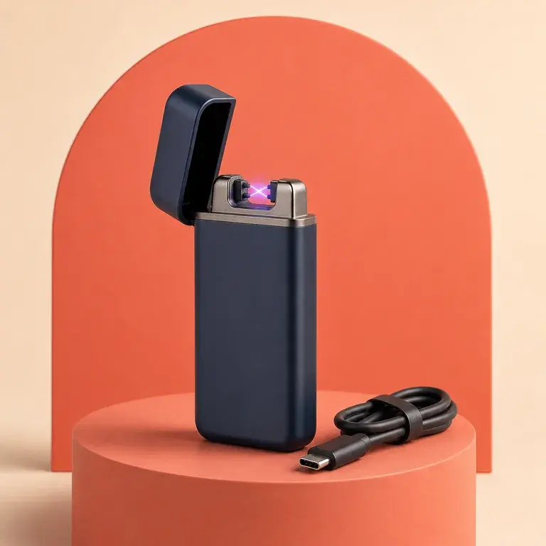 Illustration d’un concept original pour briquet électrique rechargeable à arc protégé
