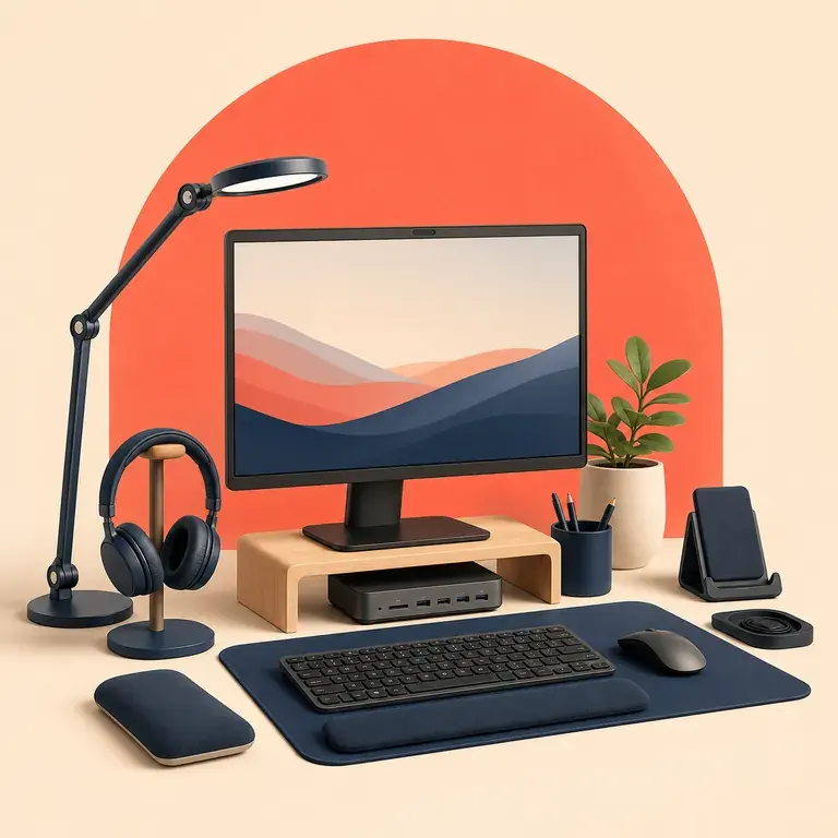 Illustration d’un concept original pour installation télétravail complète et cohérente
