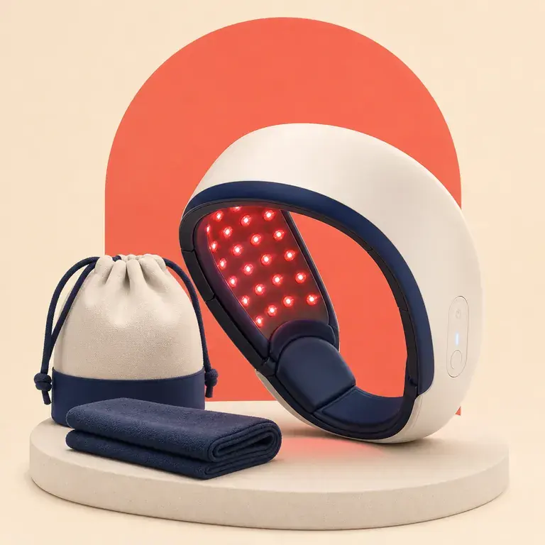 Illustration d’un concept original pour casque led pour routine capillaire