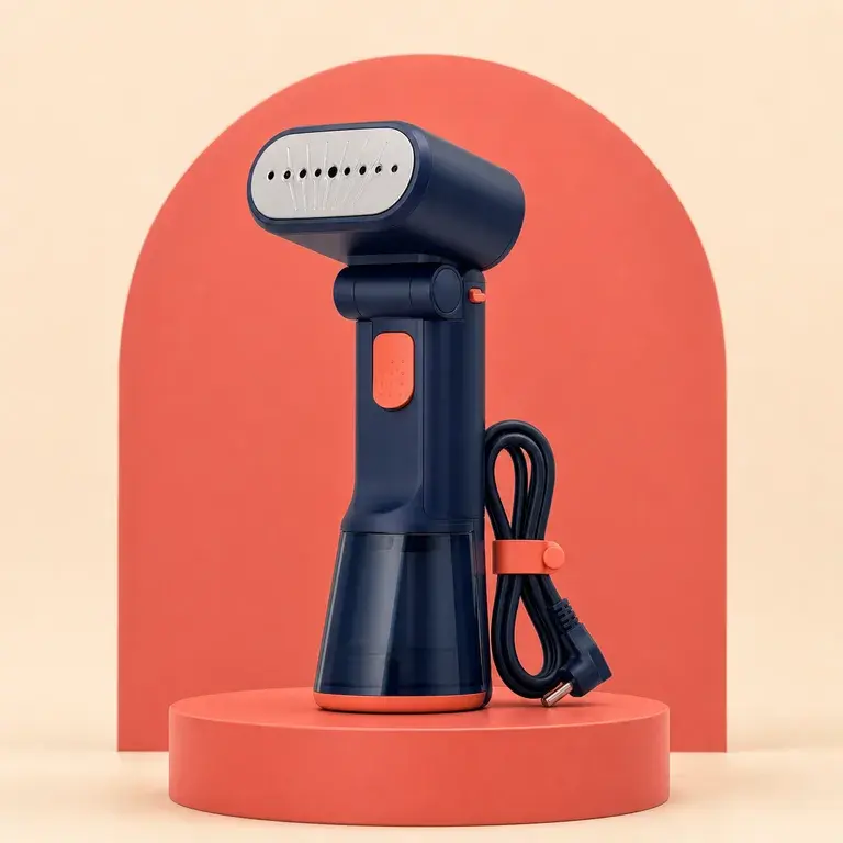 Illustration d’un concept original pour défroisseur vapeur de voyage pliable