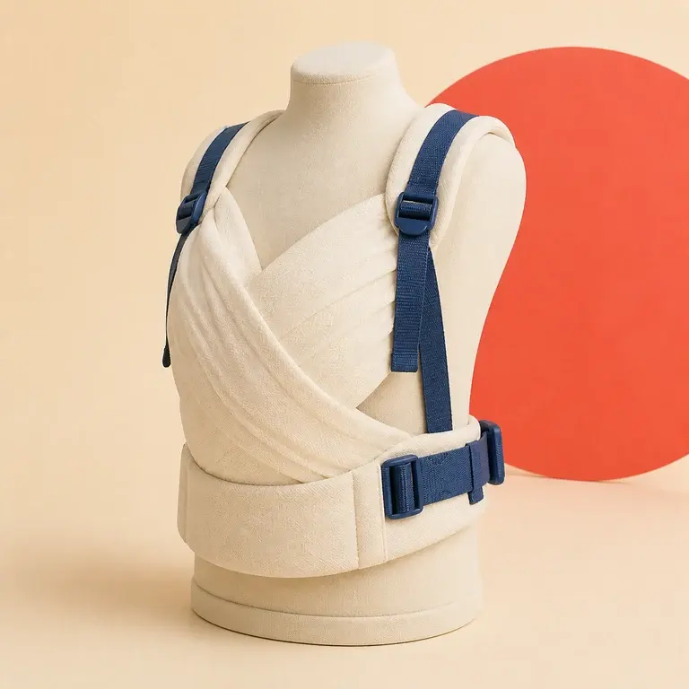 Illustration d’un concept original de porte-bébé hybride ajustable