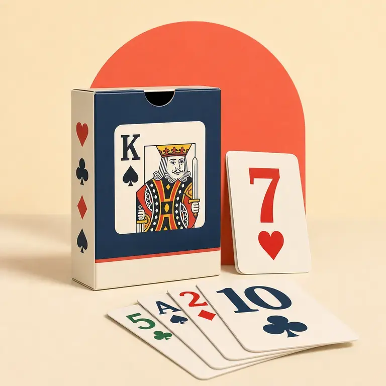 Illustration d’un concept original pour jeu de cartes à grands caractères de qualité