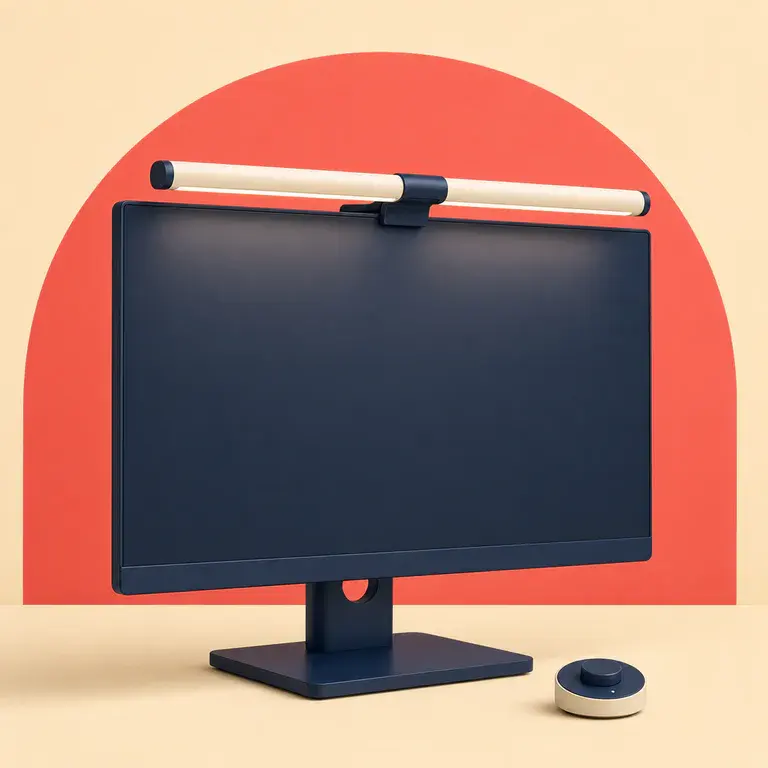 Illustration d’un concept original de barre lumineuse fixée au-dessus d’un écran