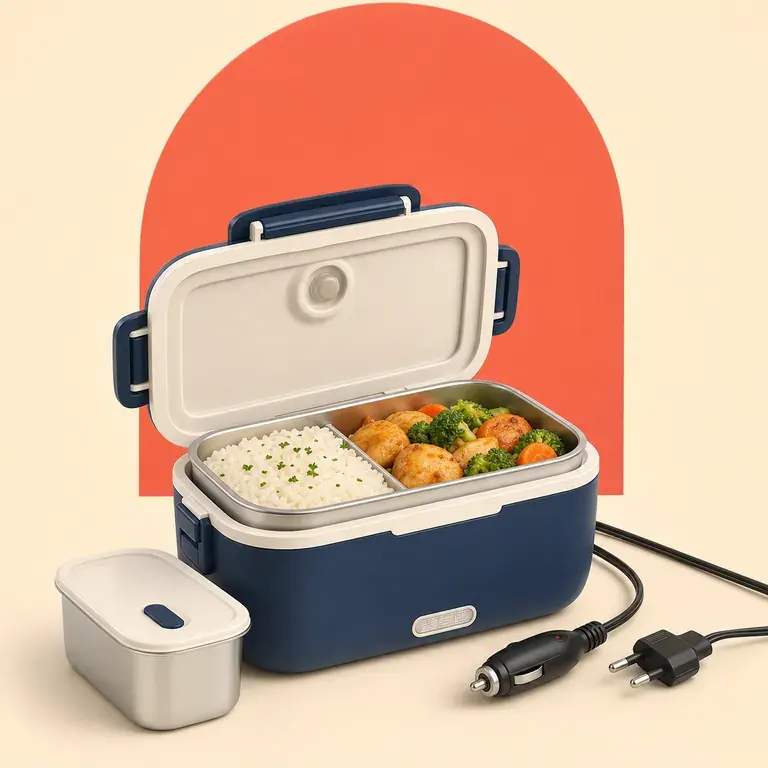Illustration d’un concept original pour lunch box chauffante pour repas nomades