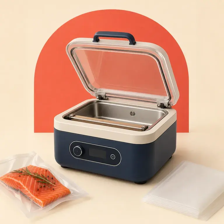 Illustration d’un concept original pour machine sous vide à cloche compacte
