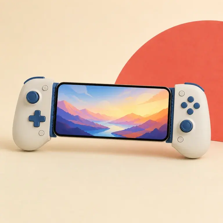 Illustration d’un concept original de manette télescopique pour jouer sur smartphone