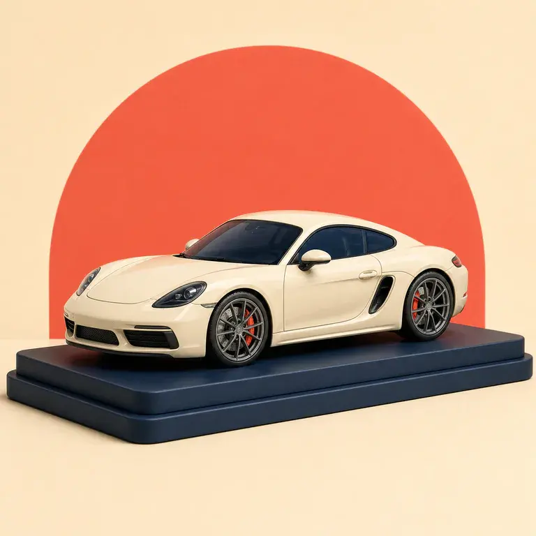 Illustration d’un concept original de voiture sportive miniature de collection