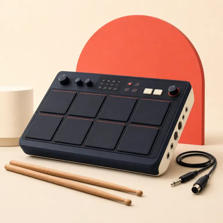 Illustration d’un concept original pour multipad de percussion électronique