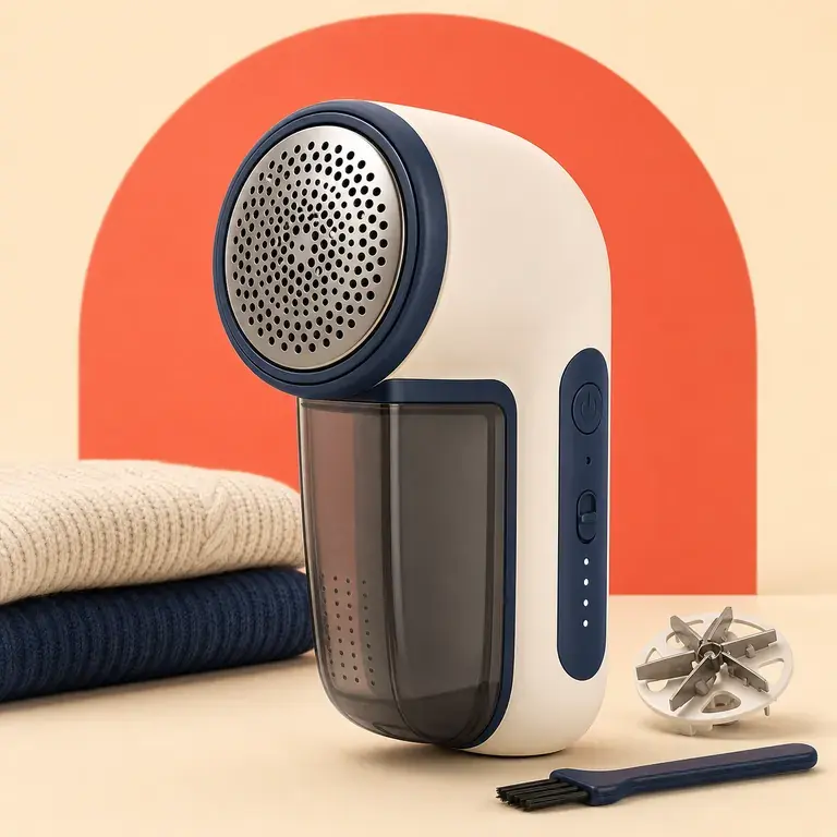 Illustration d’un concept original pour rasoir anti-bouloches rechargeable