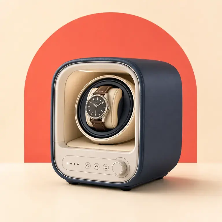 Illustration d’un concept original pour remontoir silencieux pour montre automatique