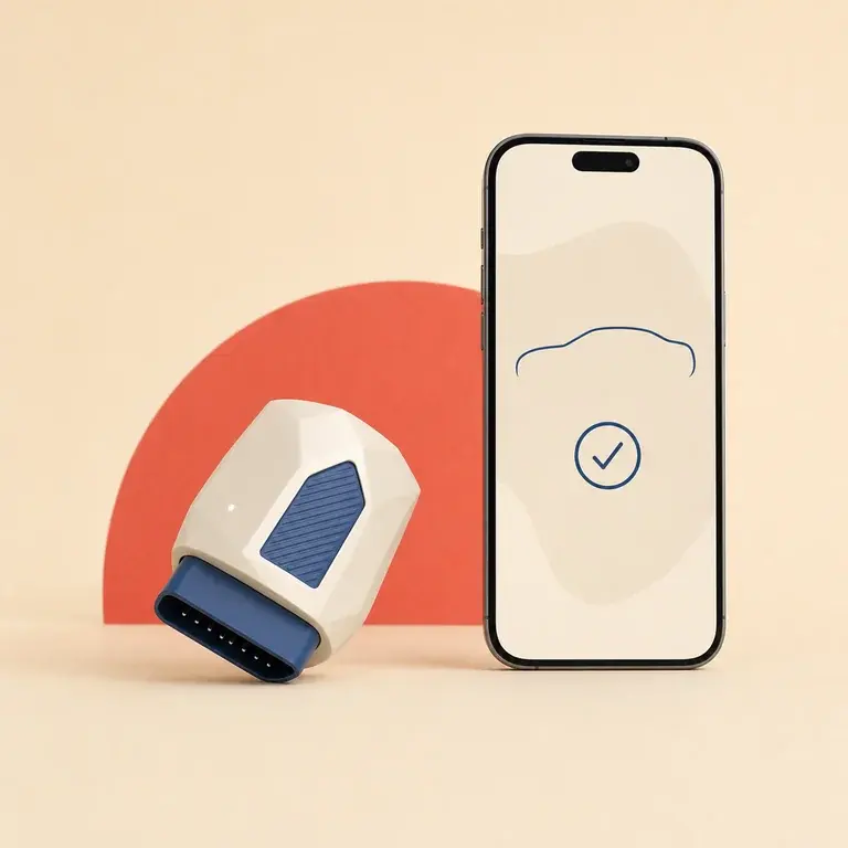 Illustration d’un concept original de scanner OBD pour diagnostiquer une voiture