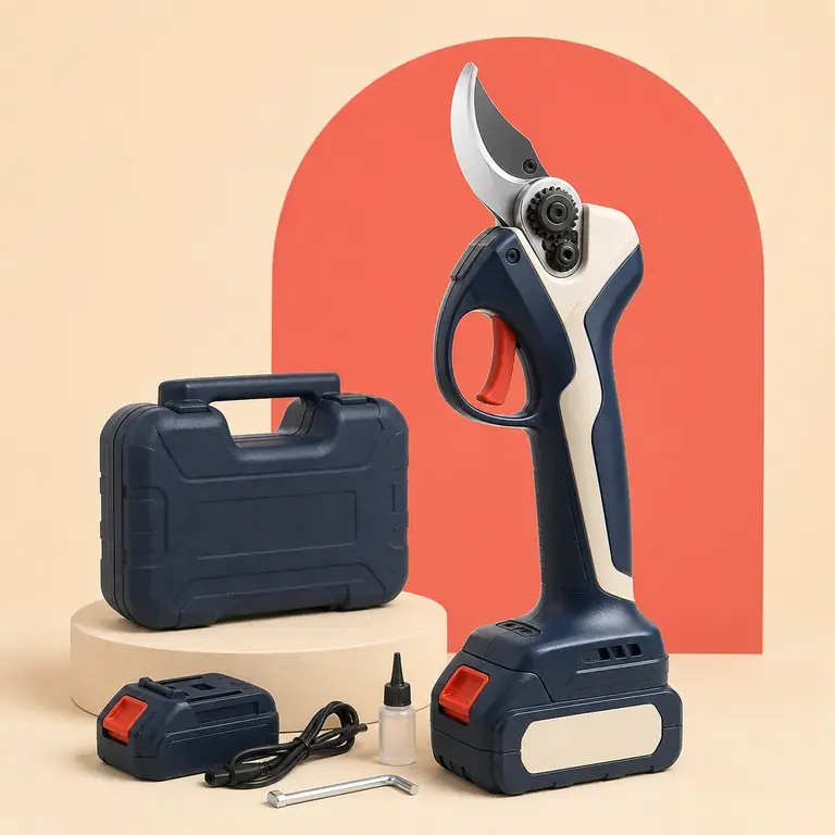 Illustration d’un concept original pour sécateur électrique sur batterie