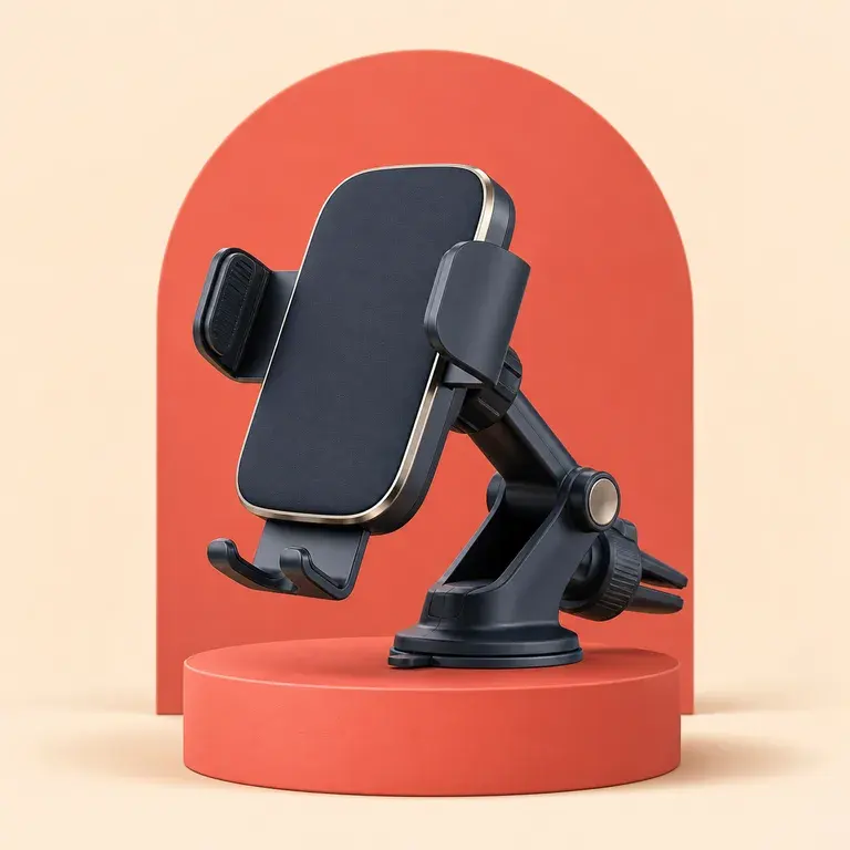 Illustration d’un concept original pour support smartphone stable dans une voiture