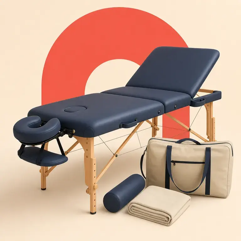Illustration d’un concept original pour table de massage pliante réglable