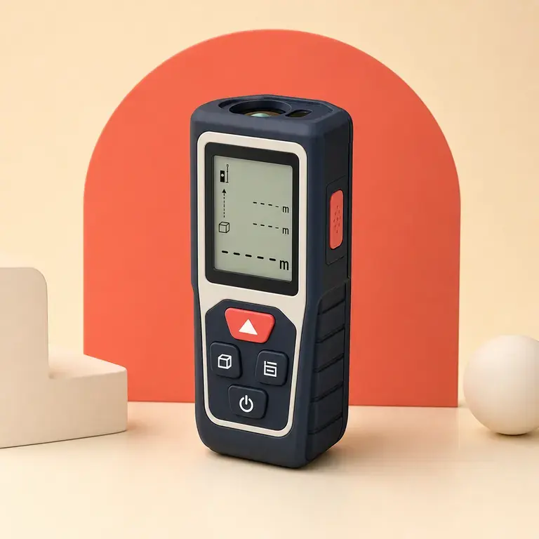 Illustration d’un concept original pour télémètre laser pour mesures de pièces