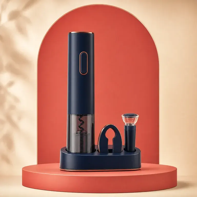 Illustration d’un concept original pour coffret tire-bouchon électrique