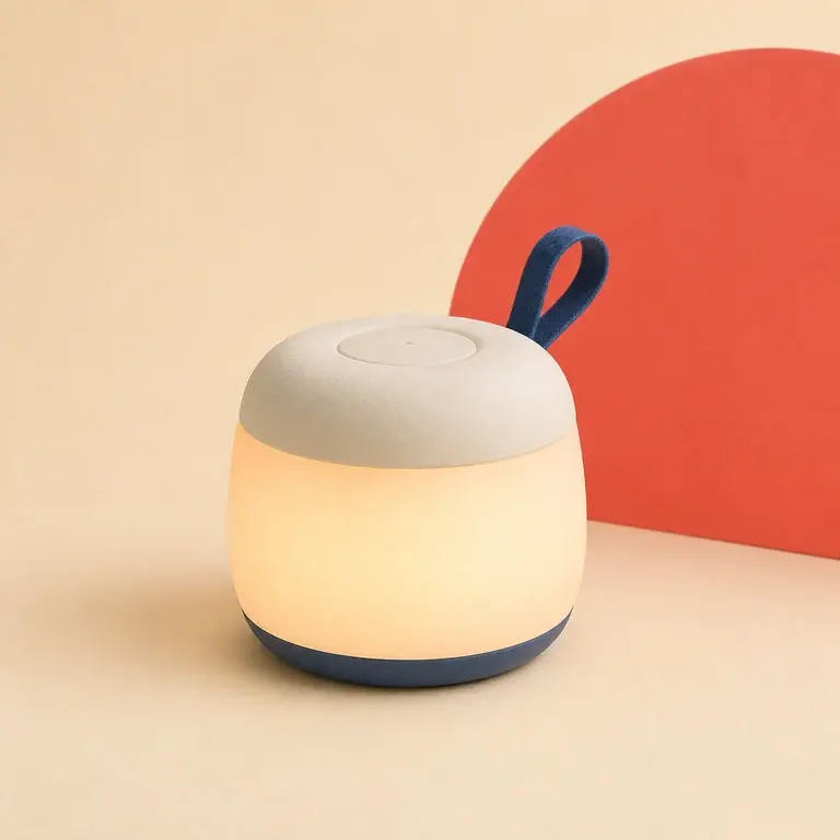 Illustration d’un concept original de veilleuse nomade à lumière chaude