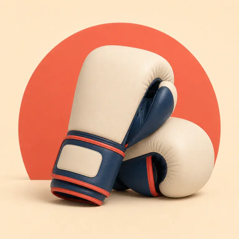 Illustration d’un concept original de paire de gants de boxe d’entraînement
